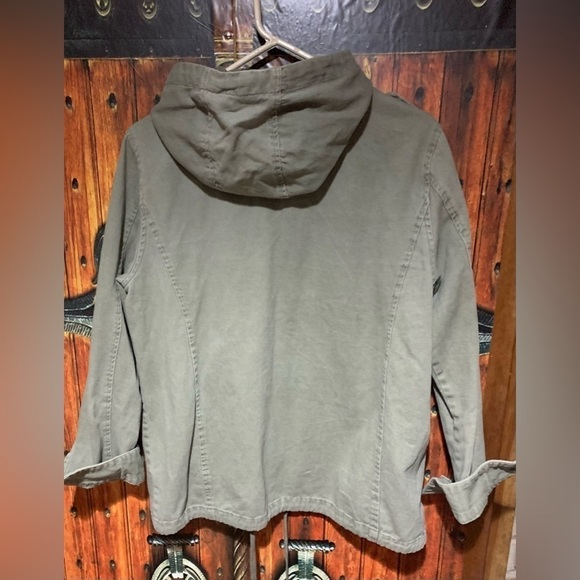 Ashley Outerwear hooded Army Jacket with patches XL - Picture 5 of 11